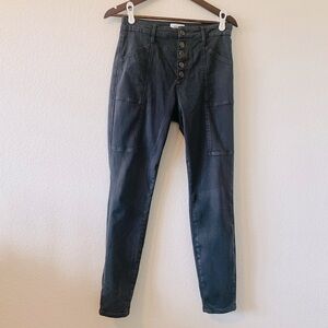 Pistola size 28 Grey skinny slim fit button fly